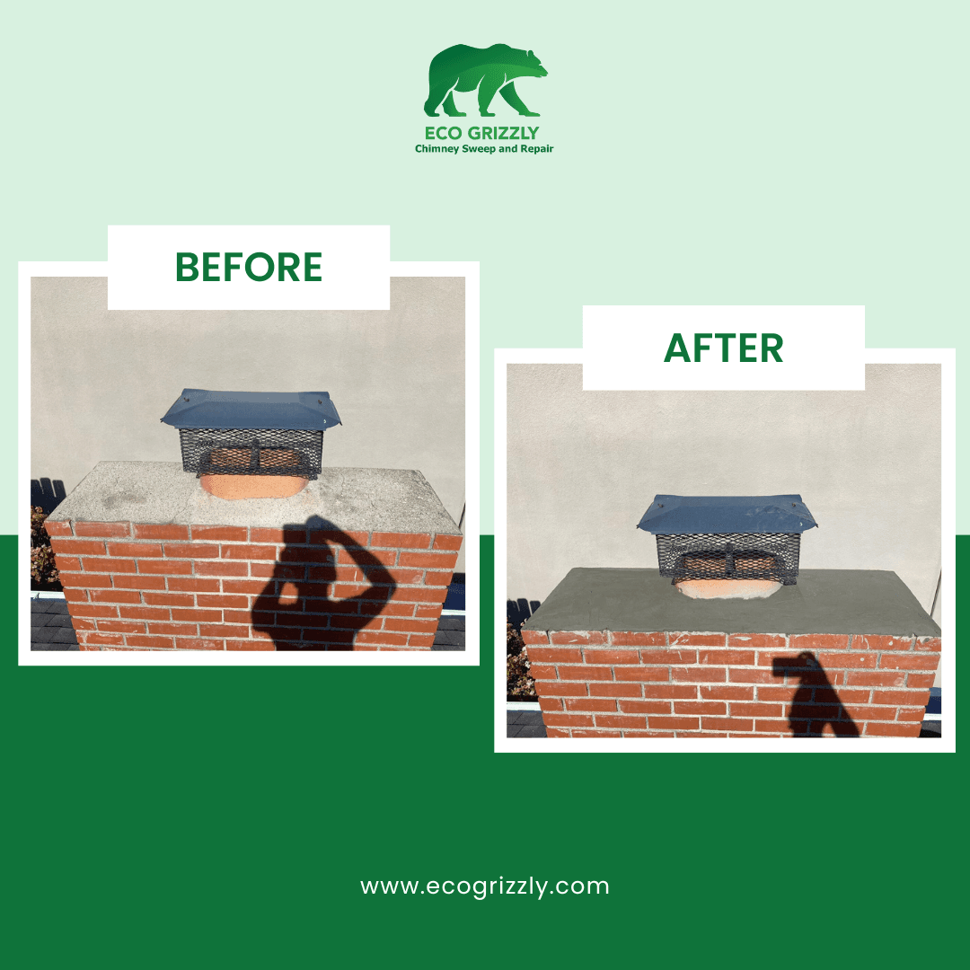 Chimney flashing repair at roof connection to prevent water leaks
