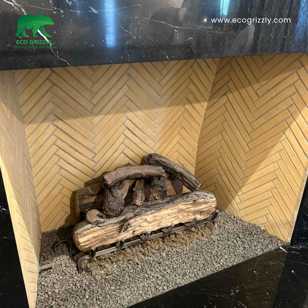 Deep chimney sweep showing clean flue walls and restored airflow