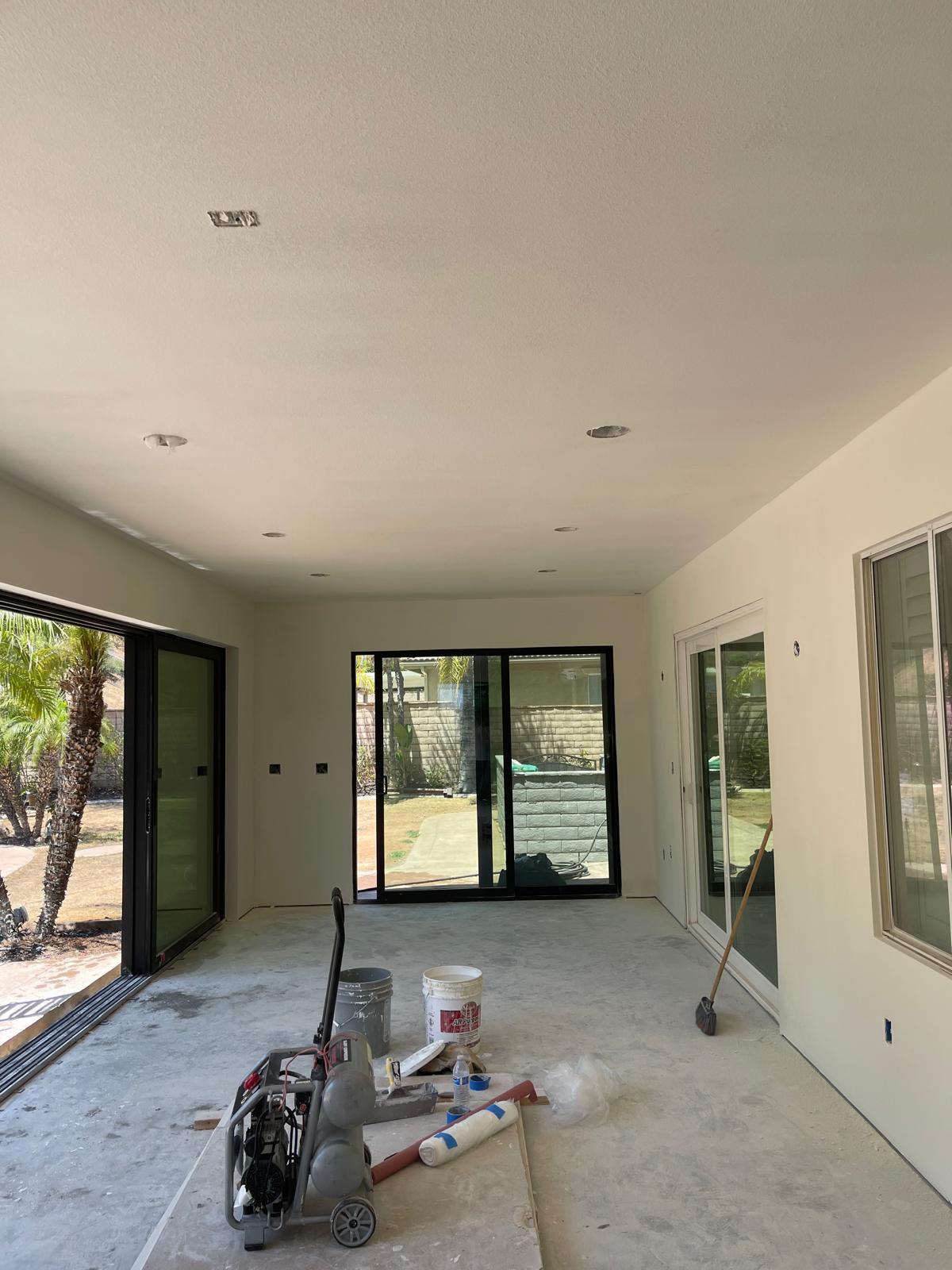 Exterior work matching new addition to existing home